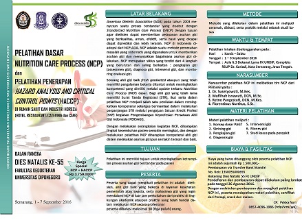Pelatihan NCP (Nutrition Care Process)